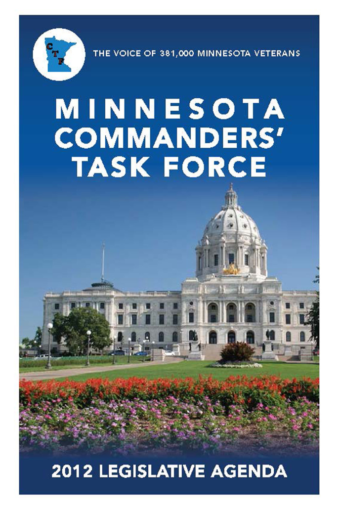 Minnesota Commanders' Task Force Legislative Agenda 2012